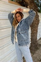 ג'קט ג'ינס צמר מטאו