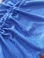 חליפת כתף אחת כיווצים צבע כחול רויאל דגם9833