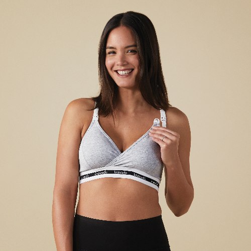 חזיית הנקה בייסיק-אפור