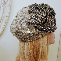 כובע מעוצב לנשים - זהוב מוברש