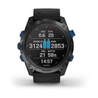 שעון דופק לצלילה Garmin Descent MK2I Titanium Carbon Grey With Black Band
