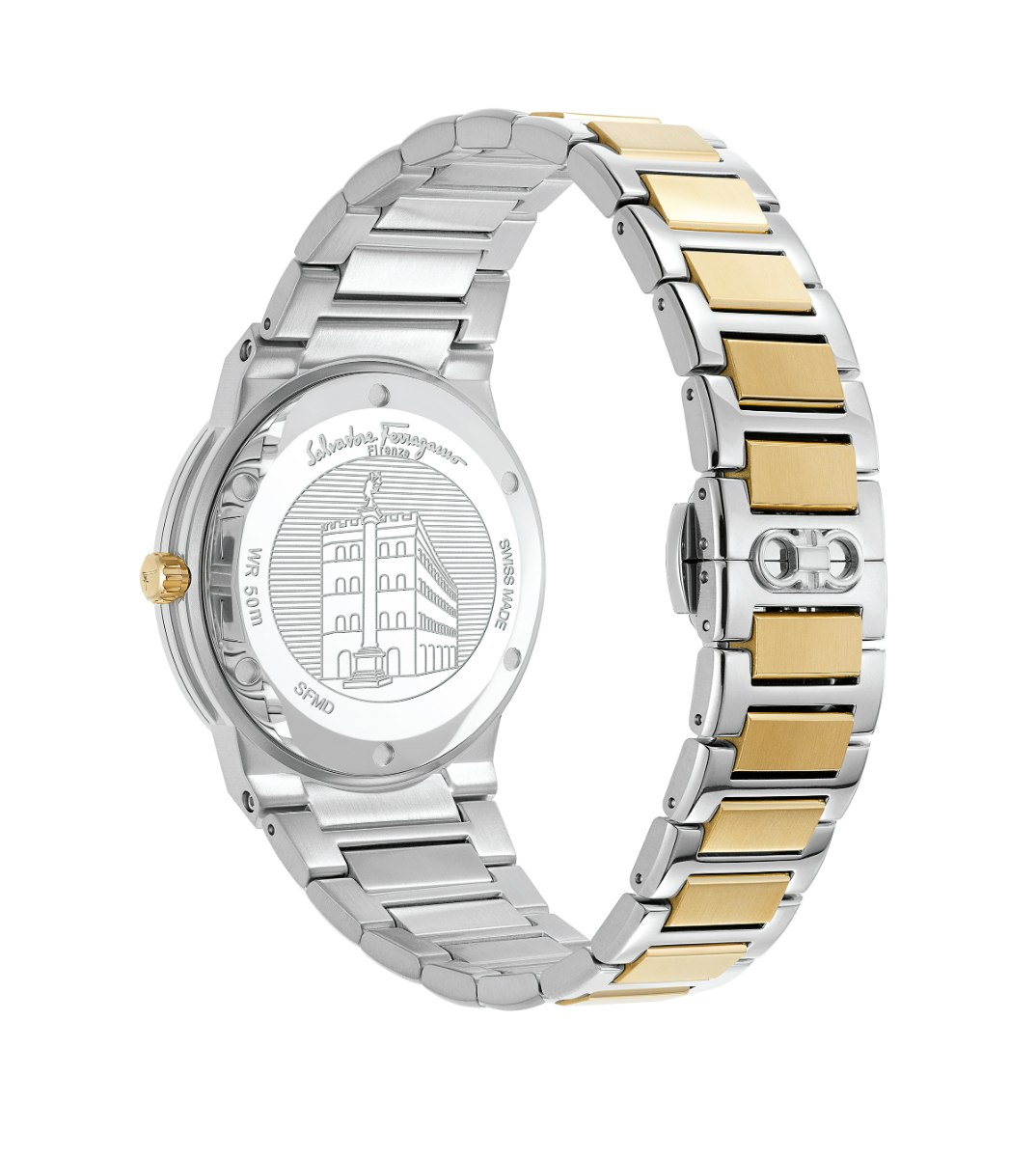 salvatore ferragamo silver watch