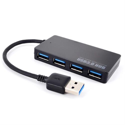 רכזת USB3.0 עם 4 פורטים וכבל מובנה + אופציה לחיבור שנאי