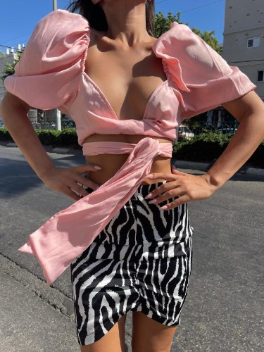 חולצת קלואי ורוד