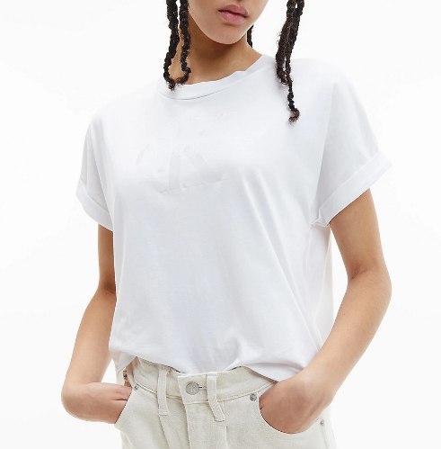 נשים | CALVIN KLEIN DONNA T SHIRT WHITE