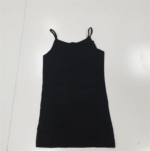 גופיה לייקרה נשים ספגטי שחור