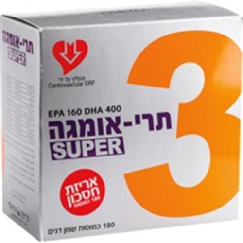 תרי-אומגה סופר אומגה 180 כמוסות שמן דגים
