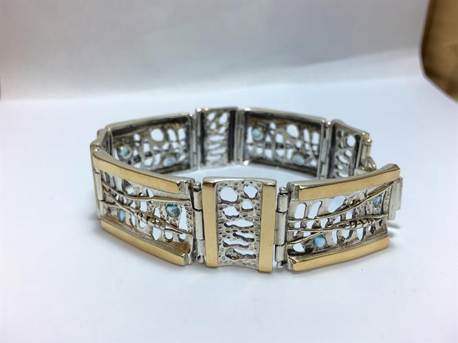 צמיד נשים כסף 925 משולב זהב MY10140057785