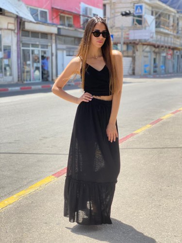 חצאית מקסי סלאב פשתן