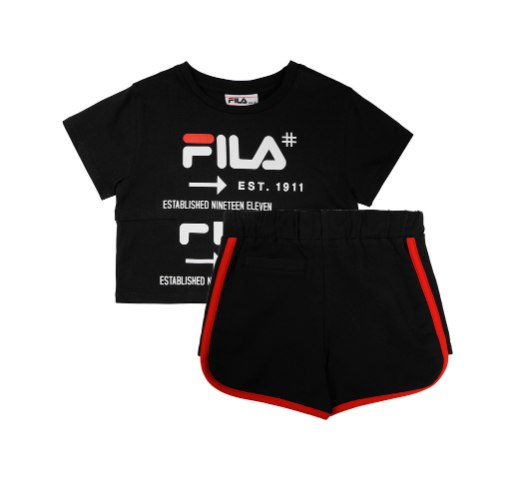 חליפת שורט שחורה FILA - מידות 2 עד 8 שנים