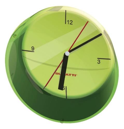 שעון קיר GLAMOUR ירוק