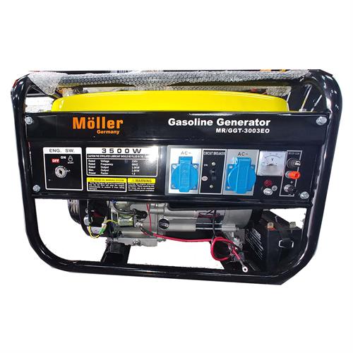 גנרטור מנוע בנזין  3500W התנעה חשמלית חד-פאזי מבית MOLLER GERMANY