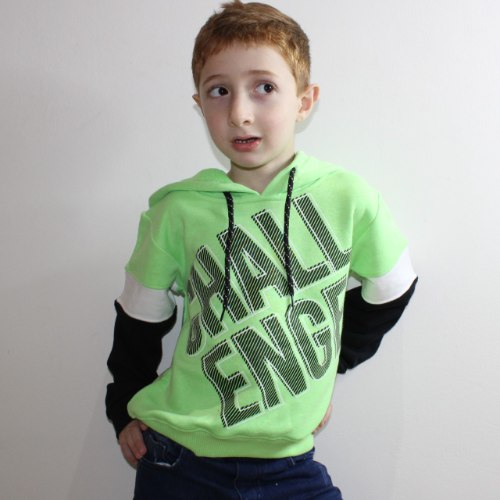 קפוצ'ון בנים CHALL ירוק