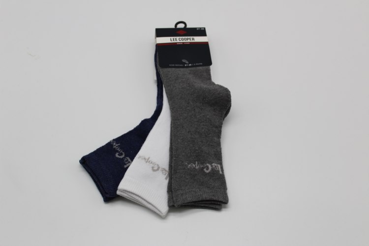 שלישיית גרבי מגבת מלאה בנים מעורב