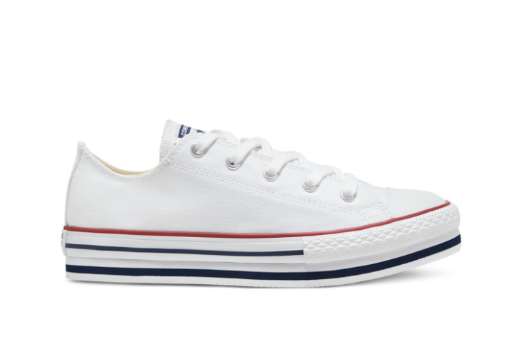 סניקרס ALLSTAR CONVERS חצי לבן עם פלטפורמה - 27-35