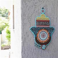 חמסה צבעונית לתלייה על הקיר - מעגל הברכות:   HMS 12