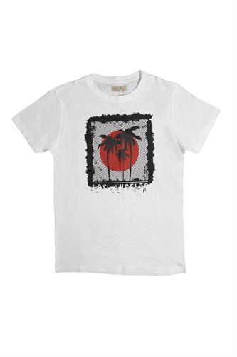 חולצת דקלים לבנה