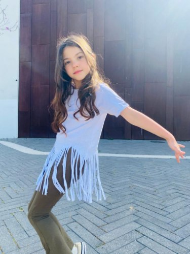 חולצת פרנזים KATE לבנה 2-14