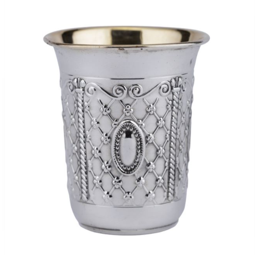 כוס רביעית כסף טהור דגם חזון איש רשת