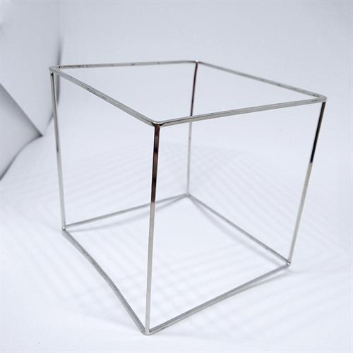 צמיד תלת מימד מרובע כסוף