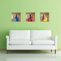 שלוש מדבקות גלגל הצבעים