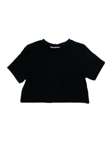 טישירט קרופ שחורה