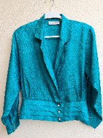 חולצת אייטיז ירוקה מושלמת S/M