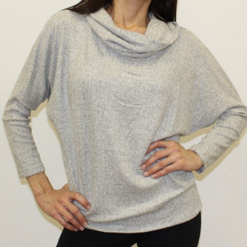 חולצת נשים גולף עטלף אפרפר