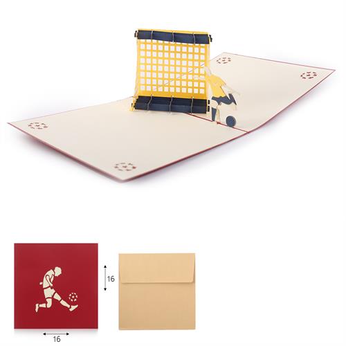 כרטיס ברכה POP UP כדורגל