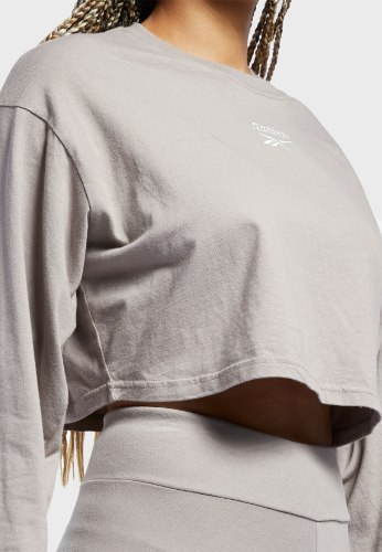 טישירט ארוכה REEBOK CL WDE אפור