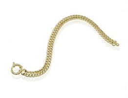 צמיד זהב חוליות דק לאישה דגם S