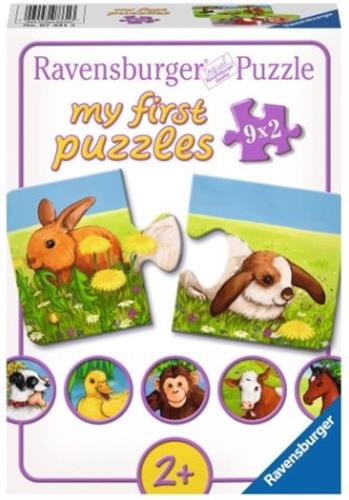 הפאזל הראשון שלי (9 פאזלים של 2 חלקים) -  חיות