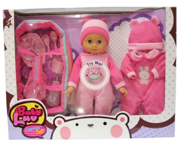 בובה עם בגדים להחלפה