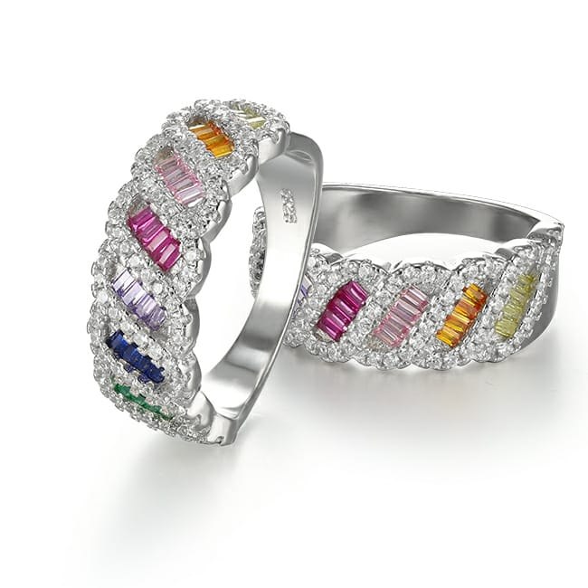 טבעת colourful דגם KOL