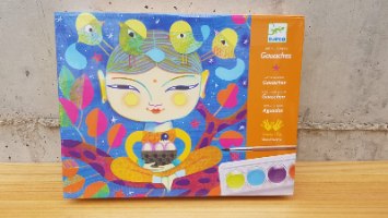 יצירה- צבעי מים הודו