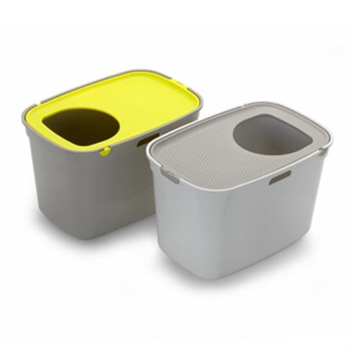 שרותים סגורים  עם פתח עליון לחתול למניעת פיזור חול