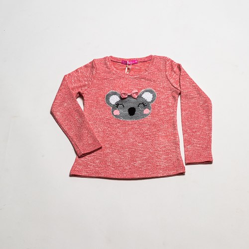 חולצת לייקרה קואלה ורודה בנות