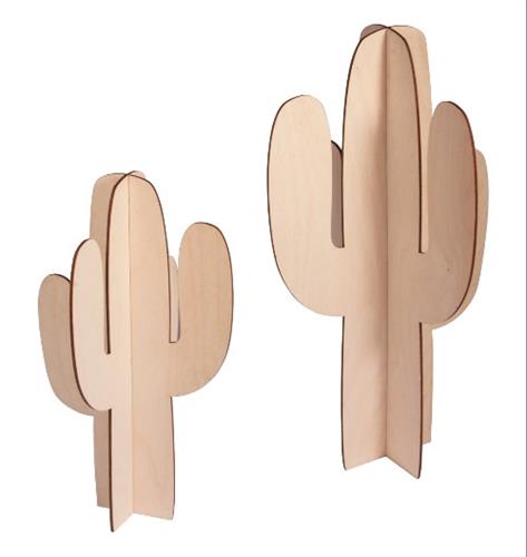 ערכת דיקט ליצירת 2 קקטוסי מעץ