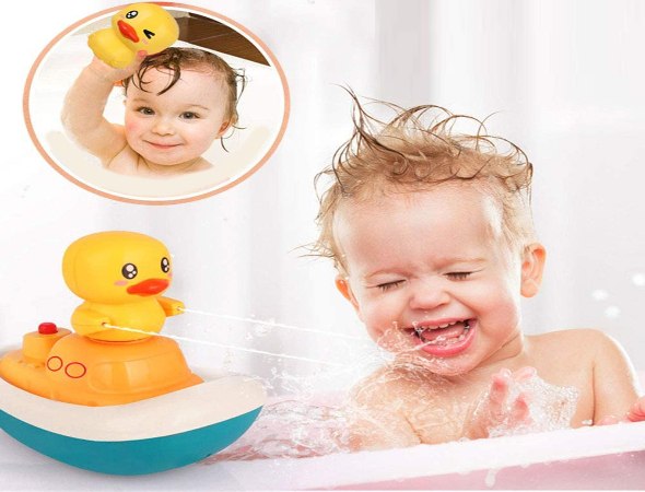 צעצוע ברווזון גשם מושלם לאמבטיה