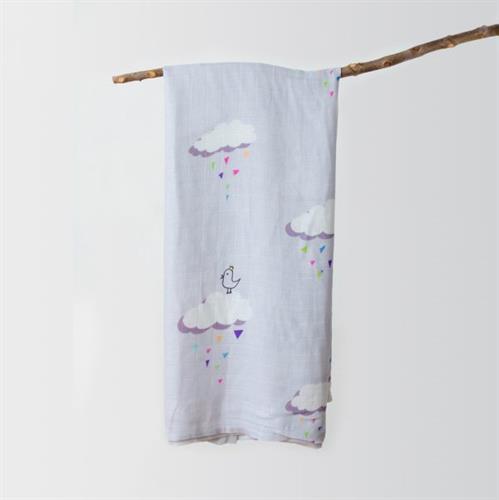 חיתול טטרא 100% במבוק דגם -MY CLOUDS