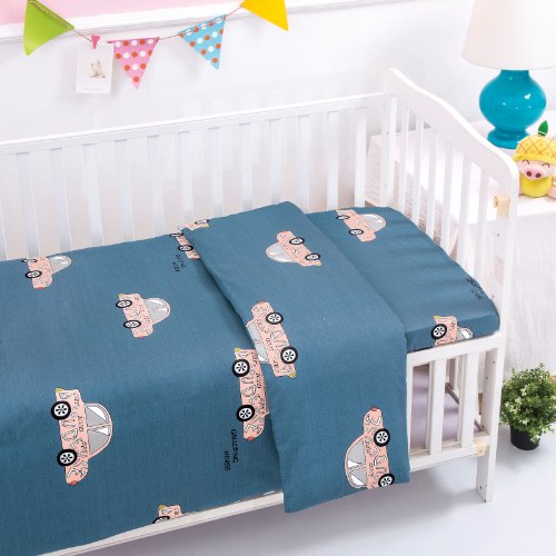 מצעים למיטת תינוקות ומעבר 100% כותנה - דגם 2411