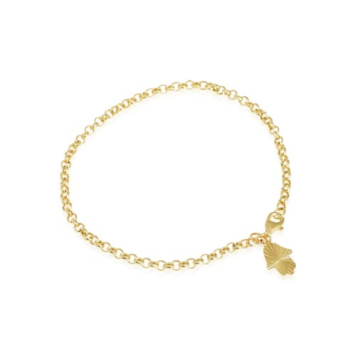 צמיד זהב חמסה עדין לנערה