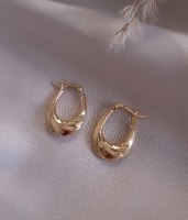 עגילי שיינה זהב