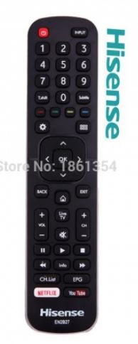 שלט מקורי לטלוויזיה חכמה הייסנס Hisense SMART TV EN2B27D דגם : HD1