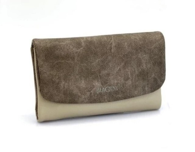 ארנק דמוי עור גדול חום 4054