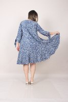 שמלת ג׳ואל כחול מודפס