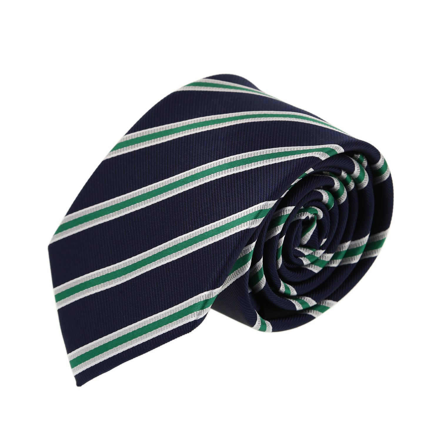 עניבה פסים קלאסית ירוק כחול