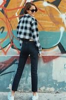 ג'ינס בוסטון ישר סיומת גזורה