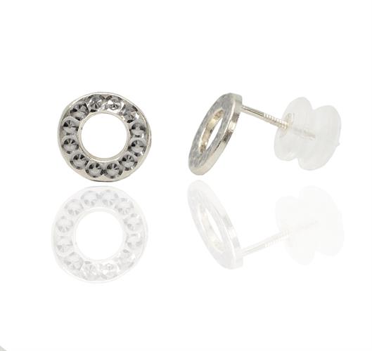 עגילי זהב זהב עגולים בסגנון מגניב