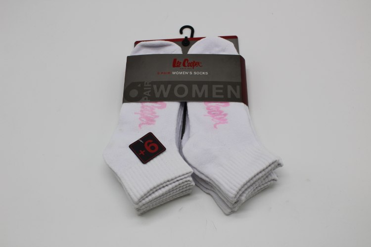 שישיית גרבי מגבת נשים קצר